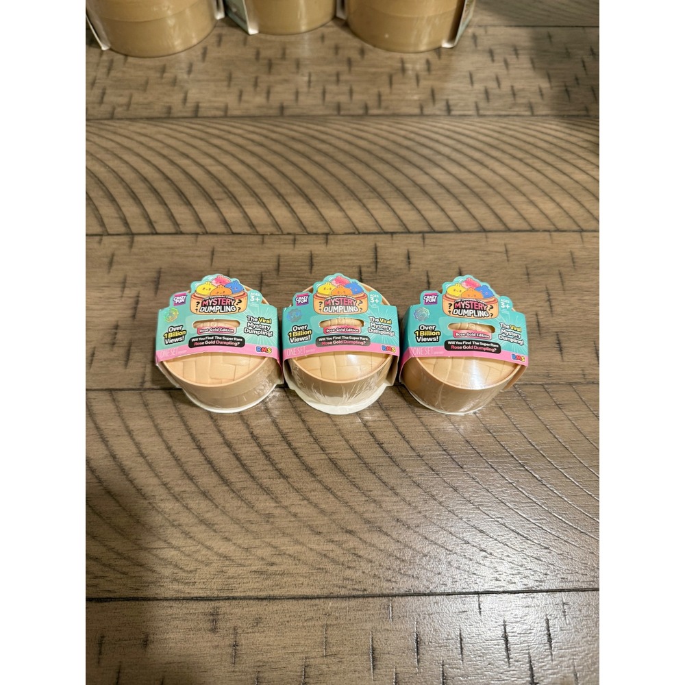 RMS Mystery Dumpling Viral Squishy Toy Rose Gold Edition Blind Box Set of 3